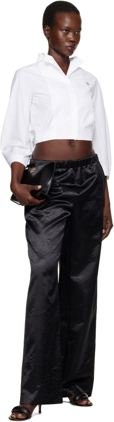 Панталони Givenchy Givenchy Fluid Trousers Черно | BW515K15V4001, 3