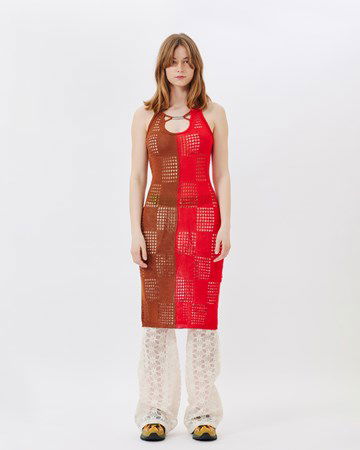 Pокля Andersson Bell Keira Block Knit Dress Червено | atb935w, 1