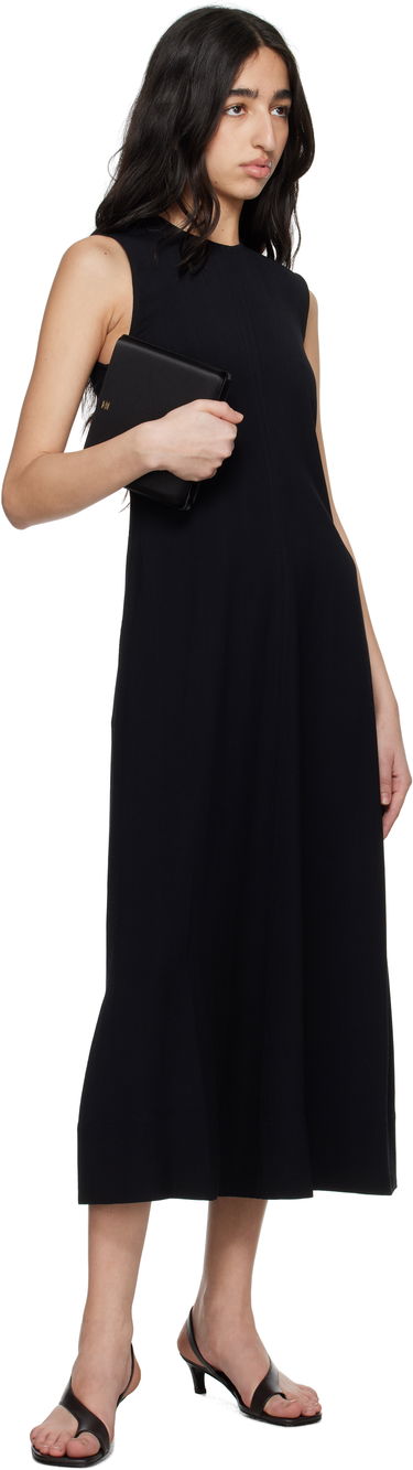Pокля TOTEME TOTEME Woven Stripe Maxi Dress Черно | 252-WRD0182-FB0192, 3