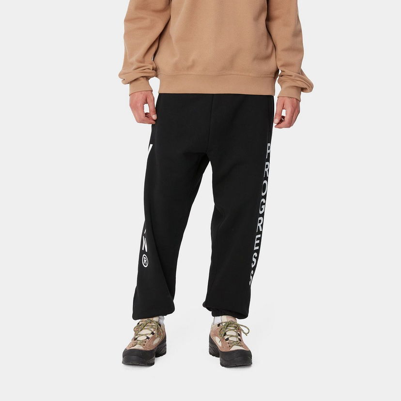 Спортни панталони Carhartt WIP Progress Logo Sweatpants Черно | I033940_9