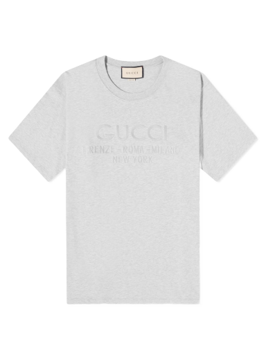 Тениска Gucci Tonal Logo T-Shirt Сиво | 616036-XJFZF-1160