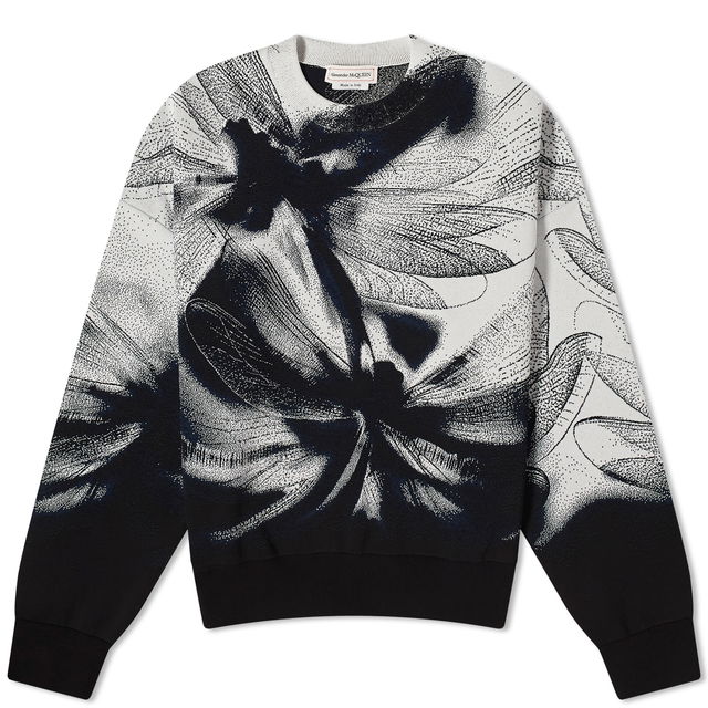 Jacquard Dragonfly Crewneck