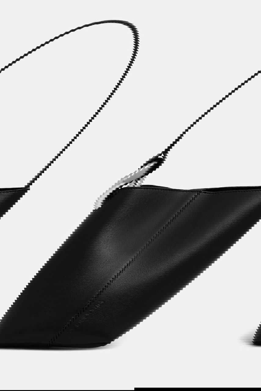 Дамска чанта JW Anderson JW Anderson The Jwa Corner Small Bucket Bag Черно | HB0741.LA0232, 0