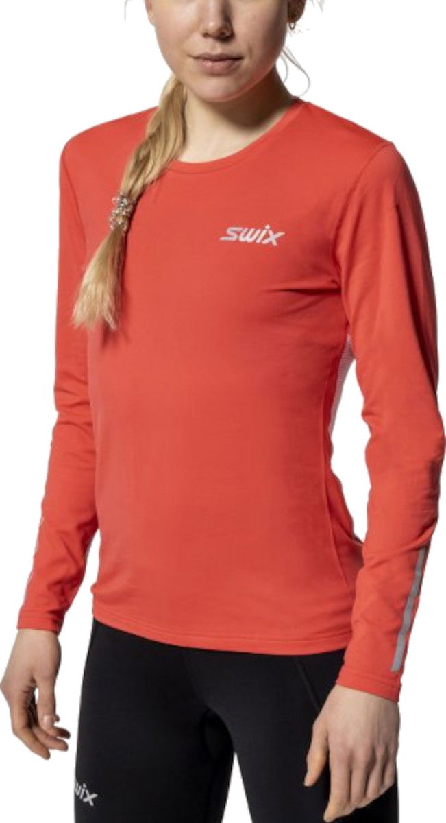 Тениска SWIX Swix Pace NTS Long Sleeve T-Shirt Червено | 10015-23-91002, 0