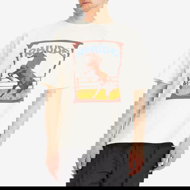 Тениска Rhude Rhude Cadre Horse Graphic Tee Бяло | RHSS25TT05012-0241, 2