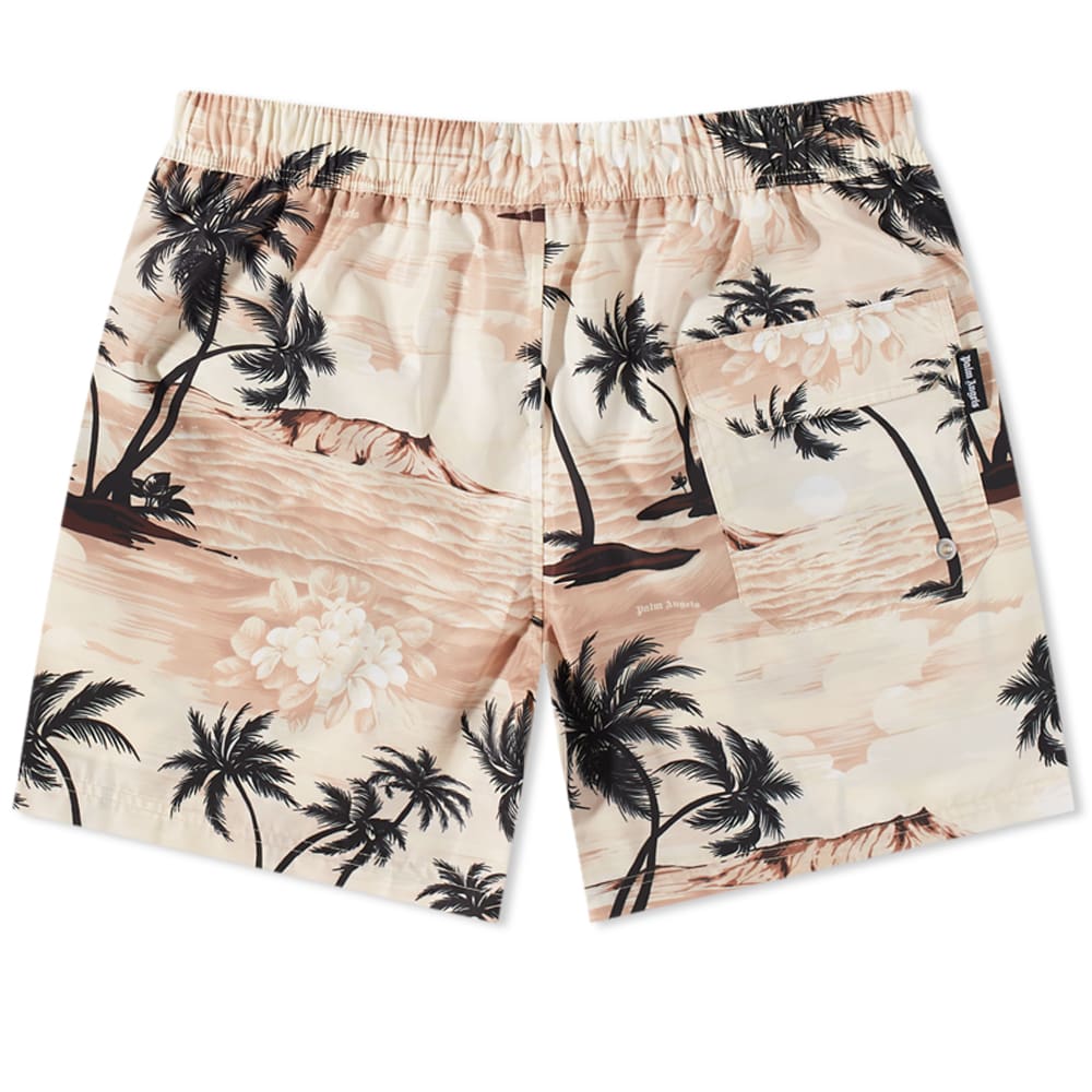 Бански Palm Angels Hawaiian Swim Short Бежово | PMFD002S23FAB0046110, 0