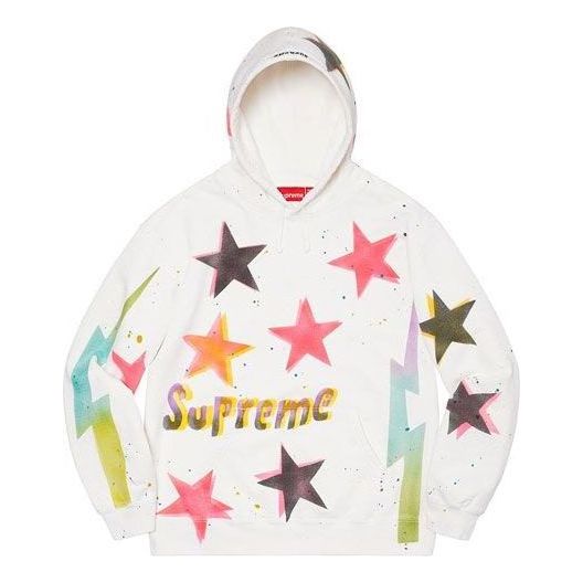 Суитчър Supreme Gonz Stars Print Hoodie Бяло | SUP-SS21-452