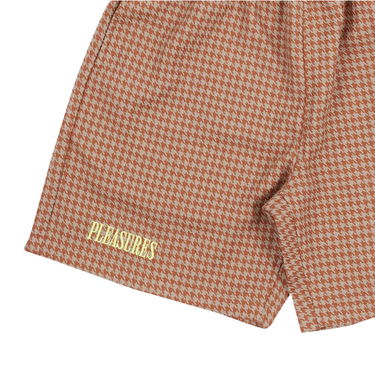 Къси панталони Pleasures Intercept Houndstooth Shorts Кафяво | P23F007-BROWN, 3
