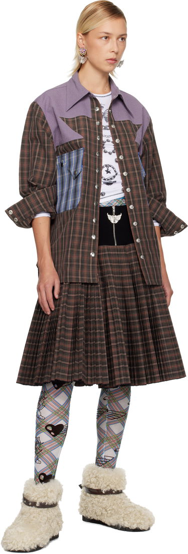 Риза Chopova Lowena Vega Plaid Patchwork Button-Up Shirt Многоцветен | 2319, 3