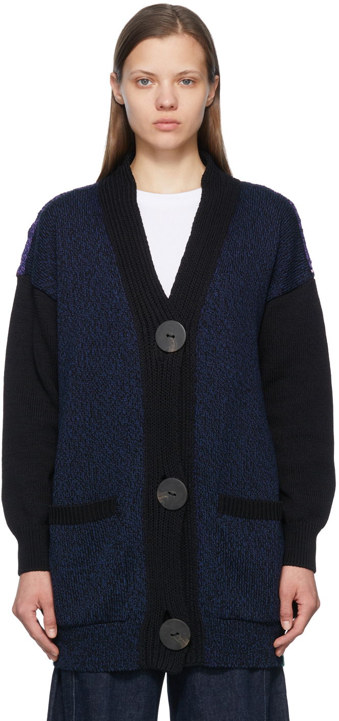 Пуловер Stella McCartney Stella McCartney Fantasia Landscape Cardigan Синьо | 6K00643S7254