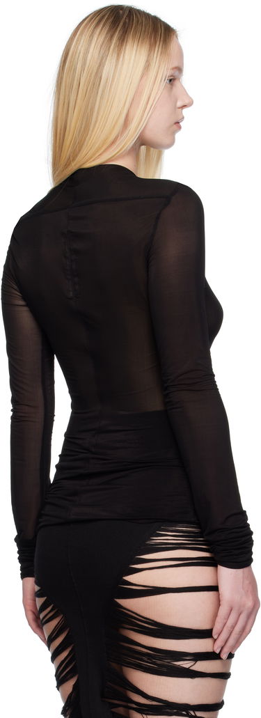 Фланелка Rick Owens Rick Owens Lido Stretch Cupro Jersey Top Черно | RO01E7265 BZ, 2