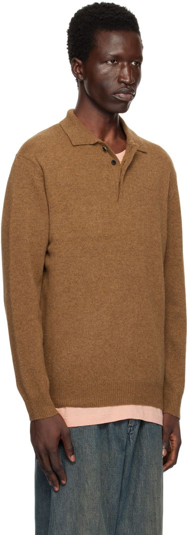 Пуловер BEAMS BEAMS PLUS Knit Polo Сиво | 38120004103, 4