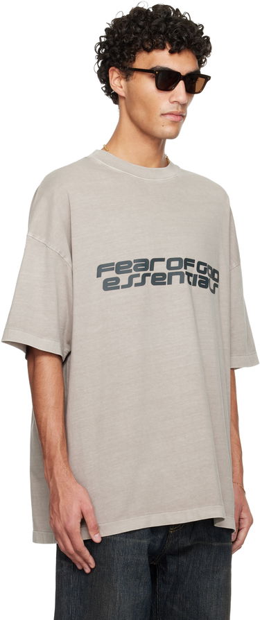 Тениска Fear of God Fear of God ESSENTIALS Holiday 'Fear Of God Essentials' 90s T-Shirt Бежово | 125HO254471F, 1