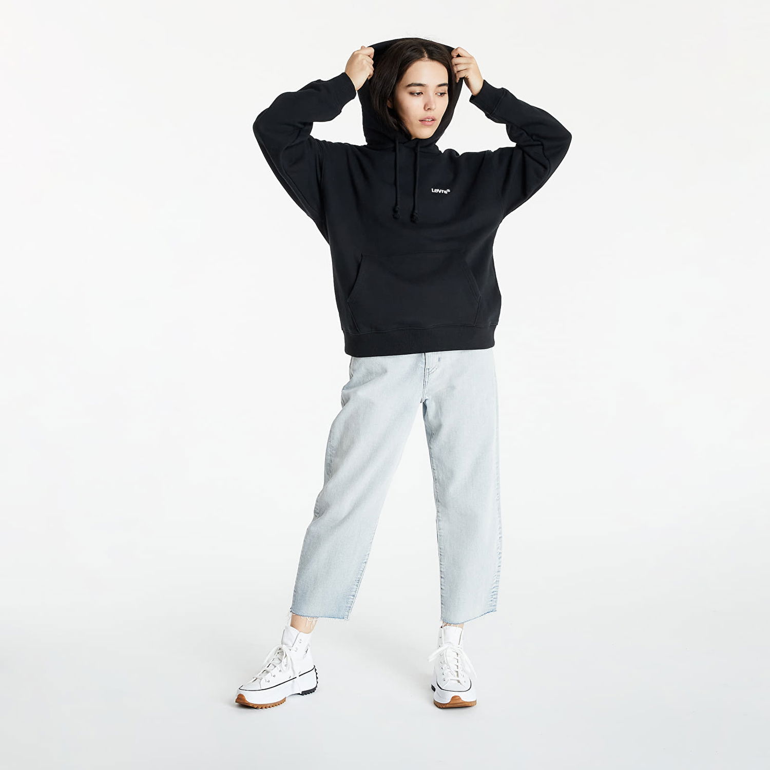 Суитчър Levi's Red Tab Sweats Hoodie Черно | A0747-0006, 1