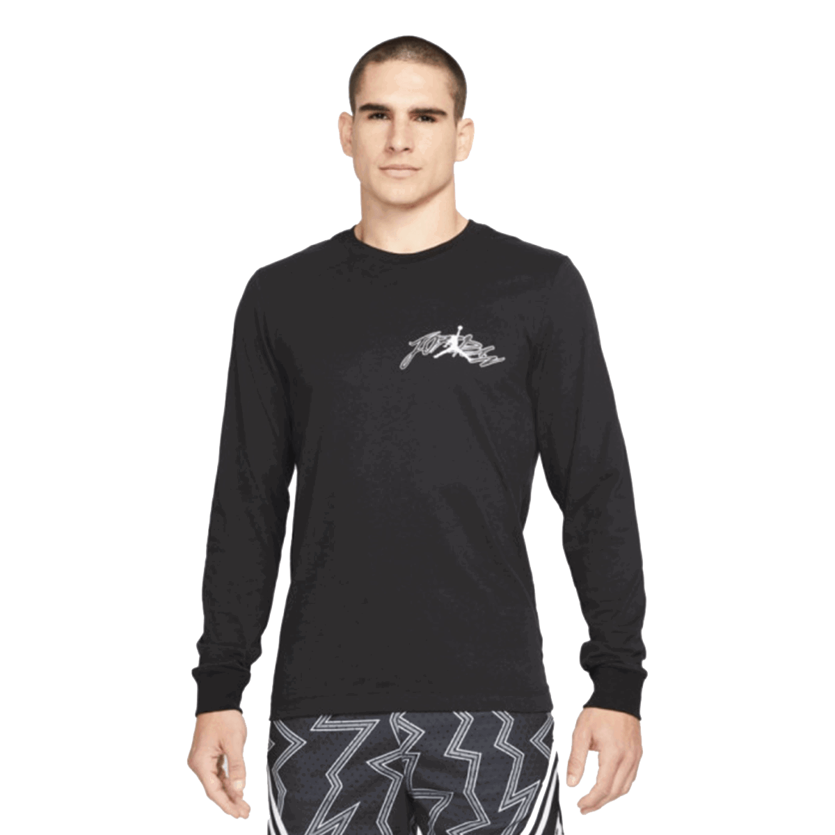 Тениска Nike M J AIR DF GFX LS CREW Черно | DJ1740-010, 0