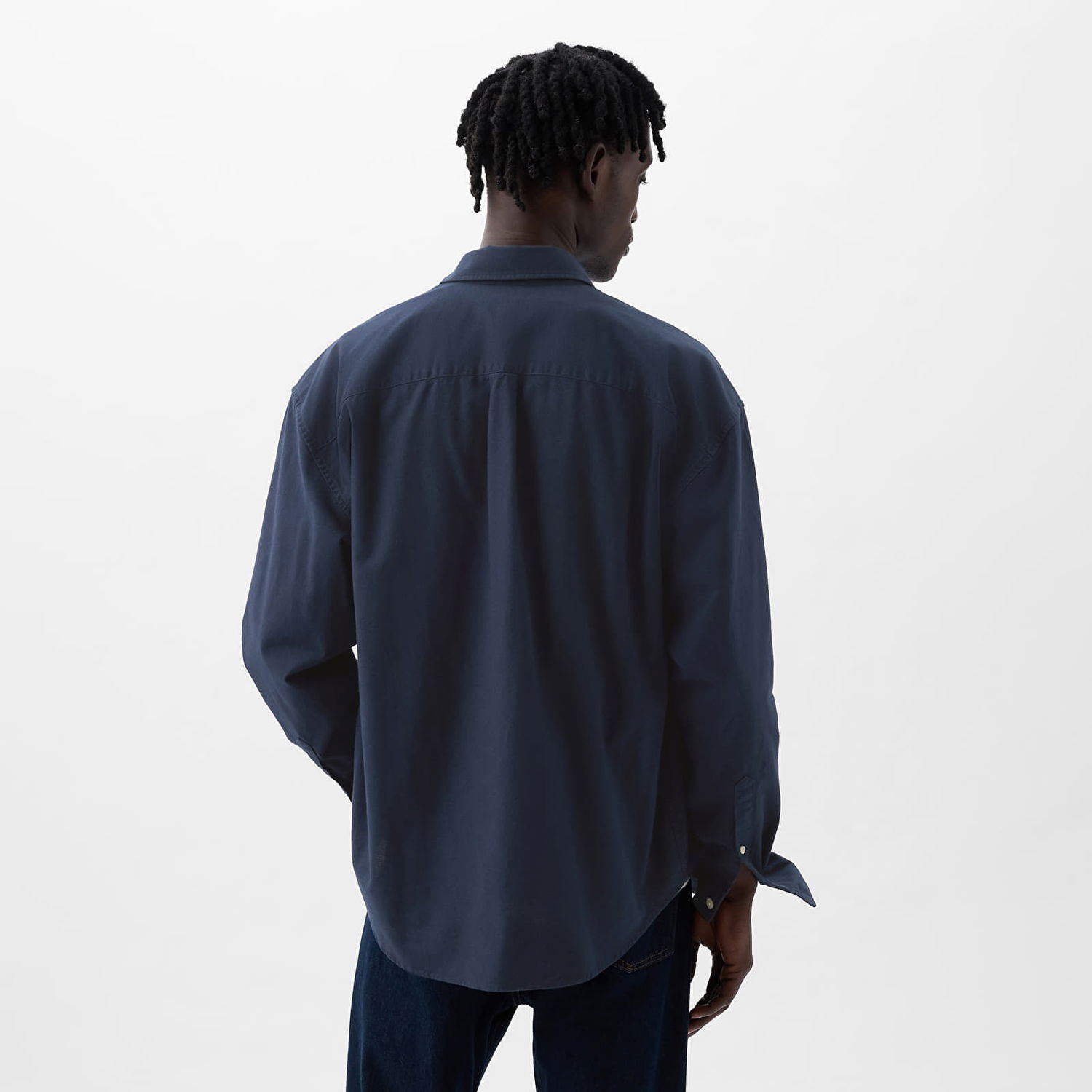 Риза GAP Shirt Standard Logo Oxford Shirt Tapestry Navy XS Черно | 887258-01, 1
