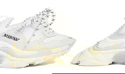 Кецове и обувки Balenciaga Triple S White 2019 W Бяло | 524036W09E19000, 0