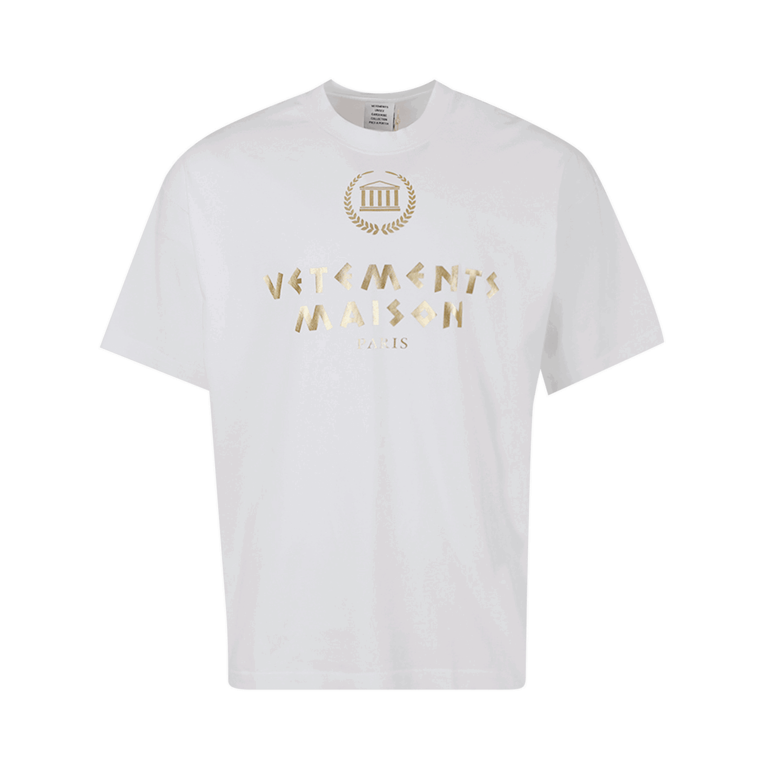 Тениска VETEMENTS Maison Hotel Casino T-Shirt Бяло | UA53TR300W WHIT, 0