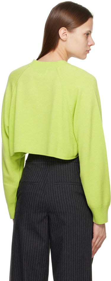 Пуловер Loulou de Saison Loulou de Saison Bocas Cropped Sweater Зелено | BOCAS, 2