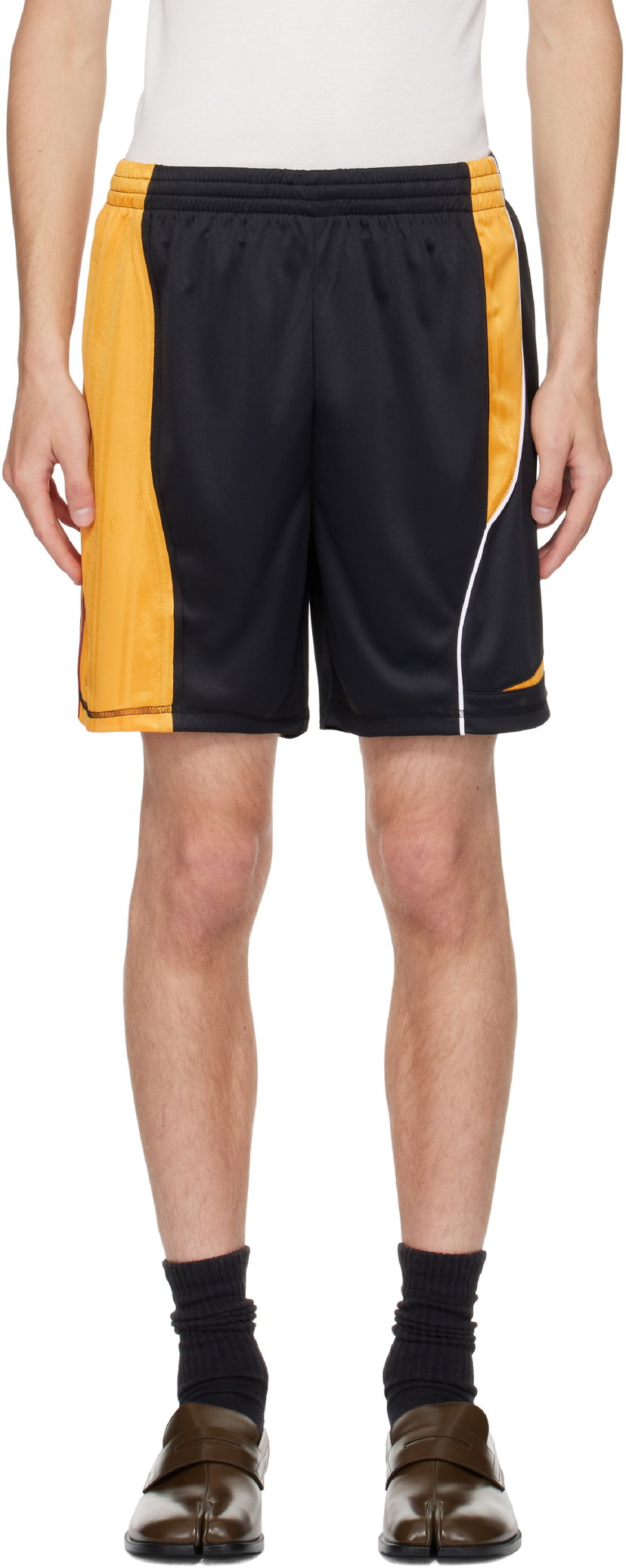 Къси панталони Martine Rose Martine Rose Collage Football Shorts Черно | 196JT15015