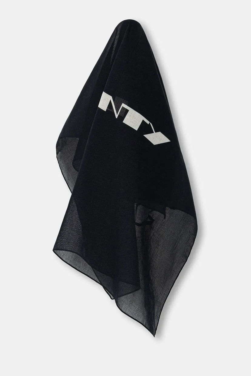 Шал Rick Owens Rick Owens DRKSHDW Cotton Printed Opera Bandana Черно | DA02E7471.SCAEP2