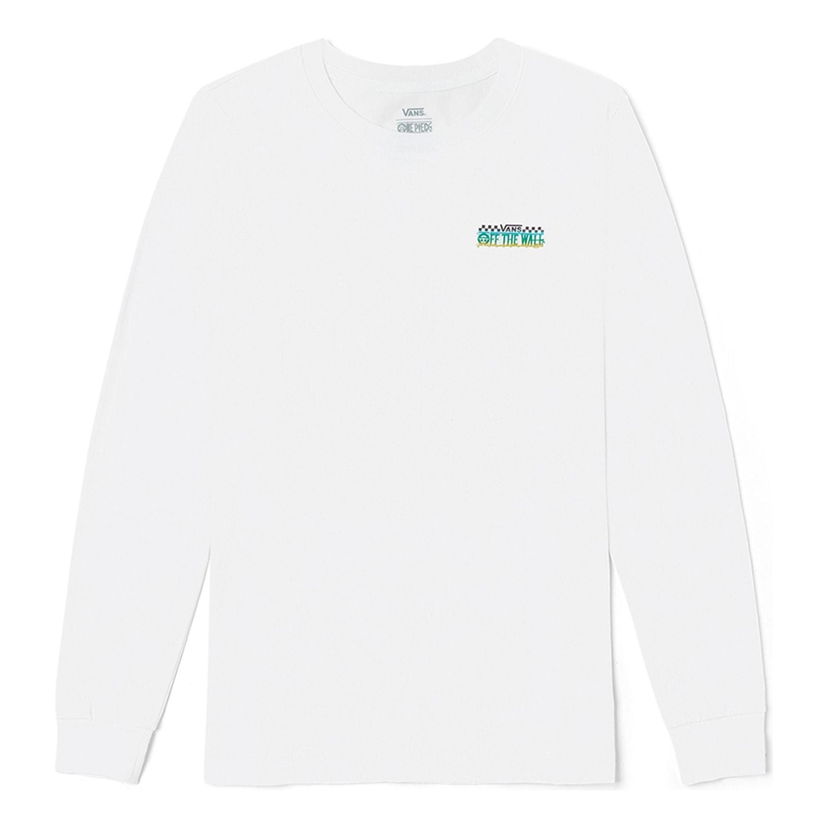 Тениска Vans Vans x One Piece Graphic Long Sleeve T-Shirt Бяло | VN00038BWHT