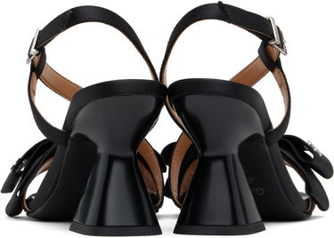 Кецове и обувки GANNI GANNI Big Bow High Heeled Sandals Черно | S2850, 1