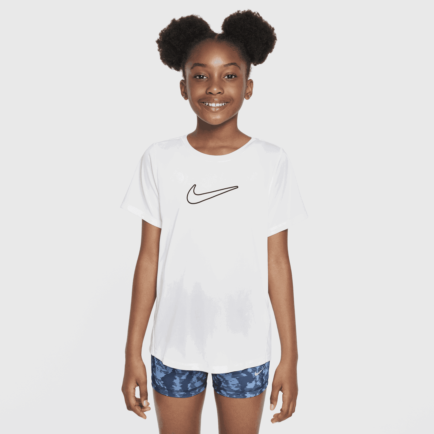 Тениска Nike Dri-FIT One Fitted Short Sleeve T-Shirt Бяло | FZ5600-100, 0