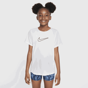 Тениска Nike Dri-FIT One Fitted Short Sleeve T-Shirt Бяло | FZ5600-100, 0