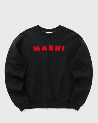 Суитчър Marni Marni Faux Fur Logo Sweatshirt Черно | FUMU0074S4-00N99, 0