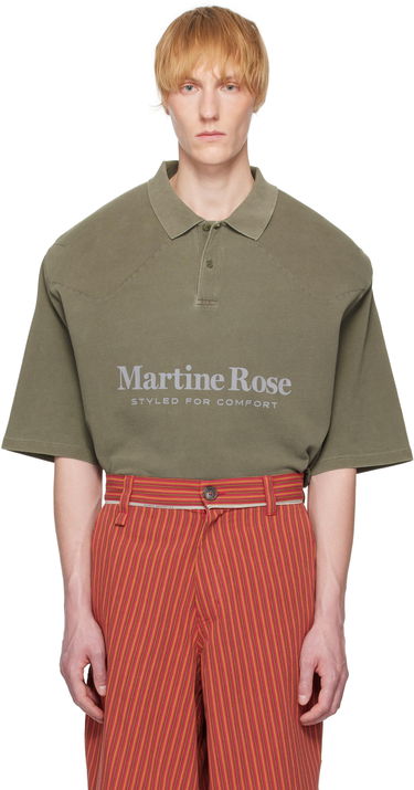 Поло тениска Martine Rose Martine Rose Padded Polo Зелено | 654JE02411L, 0