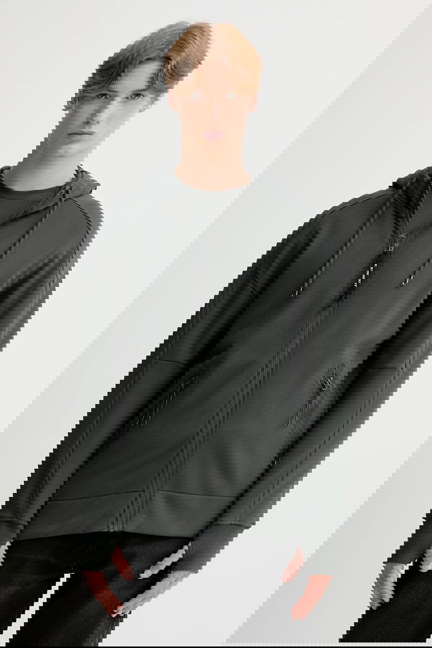 Суитчър C.P. Company C.P. Company Smooth Hooded Zip-Up Sweatshirt Зелено | 19CMSS715A005086W, 0