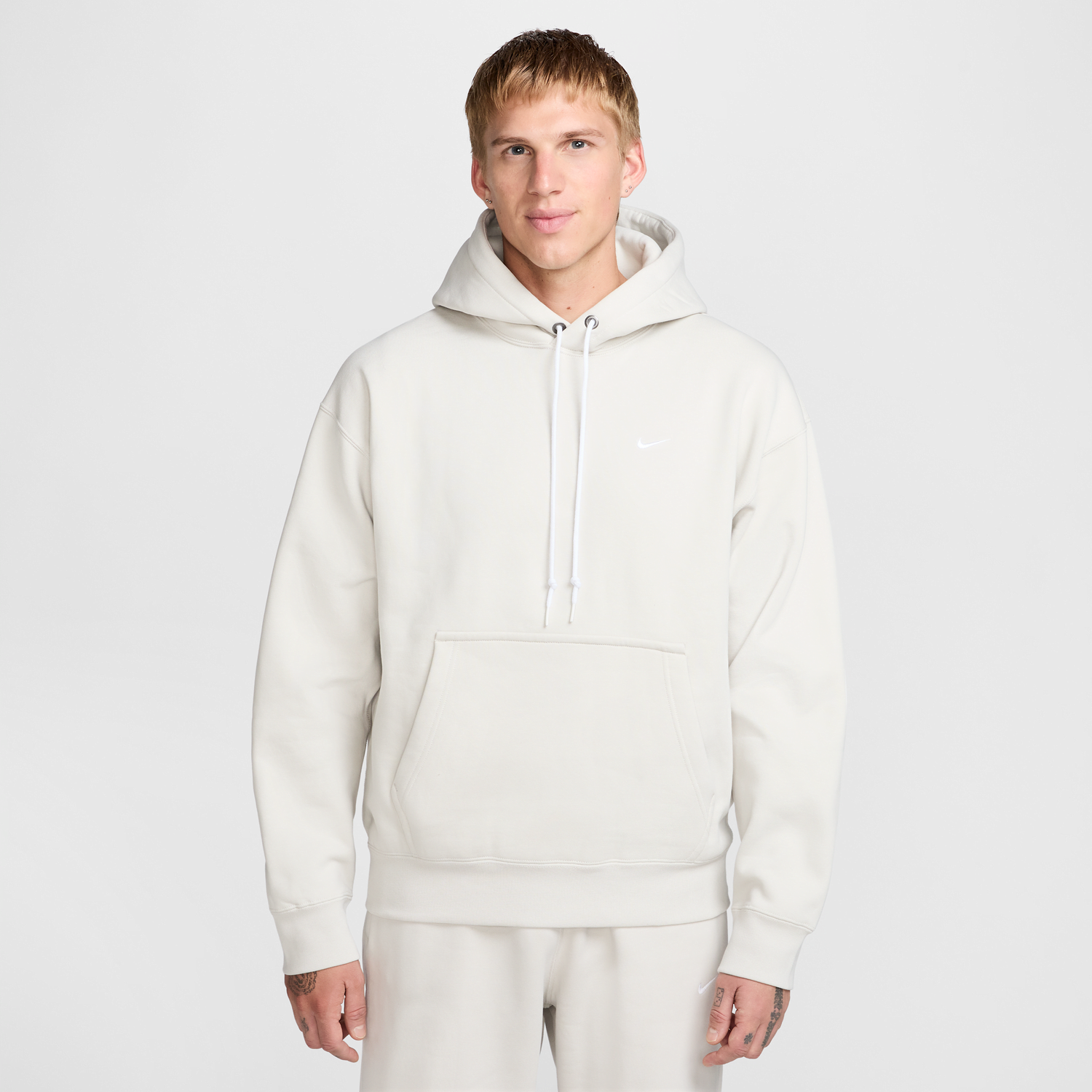 Суитчър Nike Solo Swoosh Fleece Hoodie Бежово | DX1355-072, 1