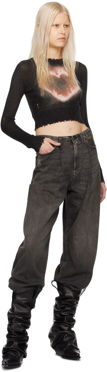 Дънки R13 R13 Damon Pleated Jeans Сиво | R13W3147-D019A, 3