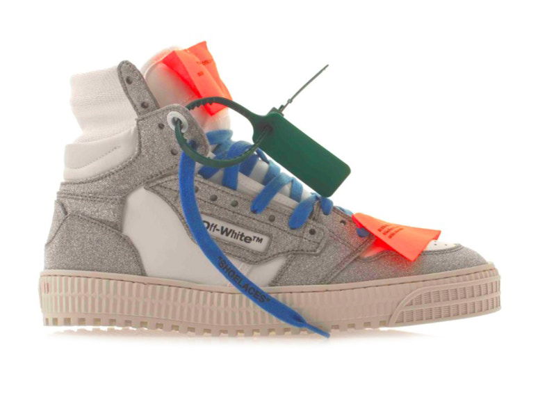 Кецове и обувки Off-White Off-Court 3.0 High White Silver W (FW22) Сиво | OWIA112F22LEA0040172, 0