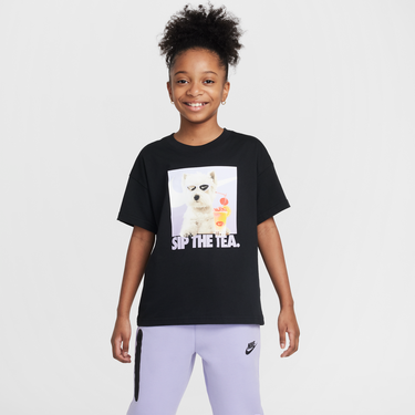 Тениска Nike Nike Sportswear Sip The Tea Graphic T-Shirt Черно | HQ2337-010, 0