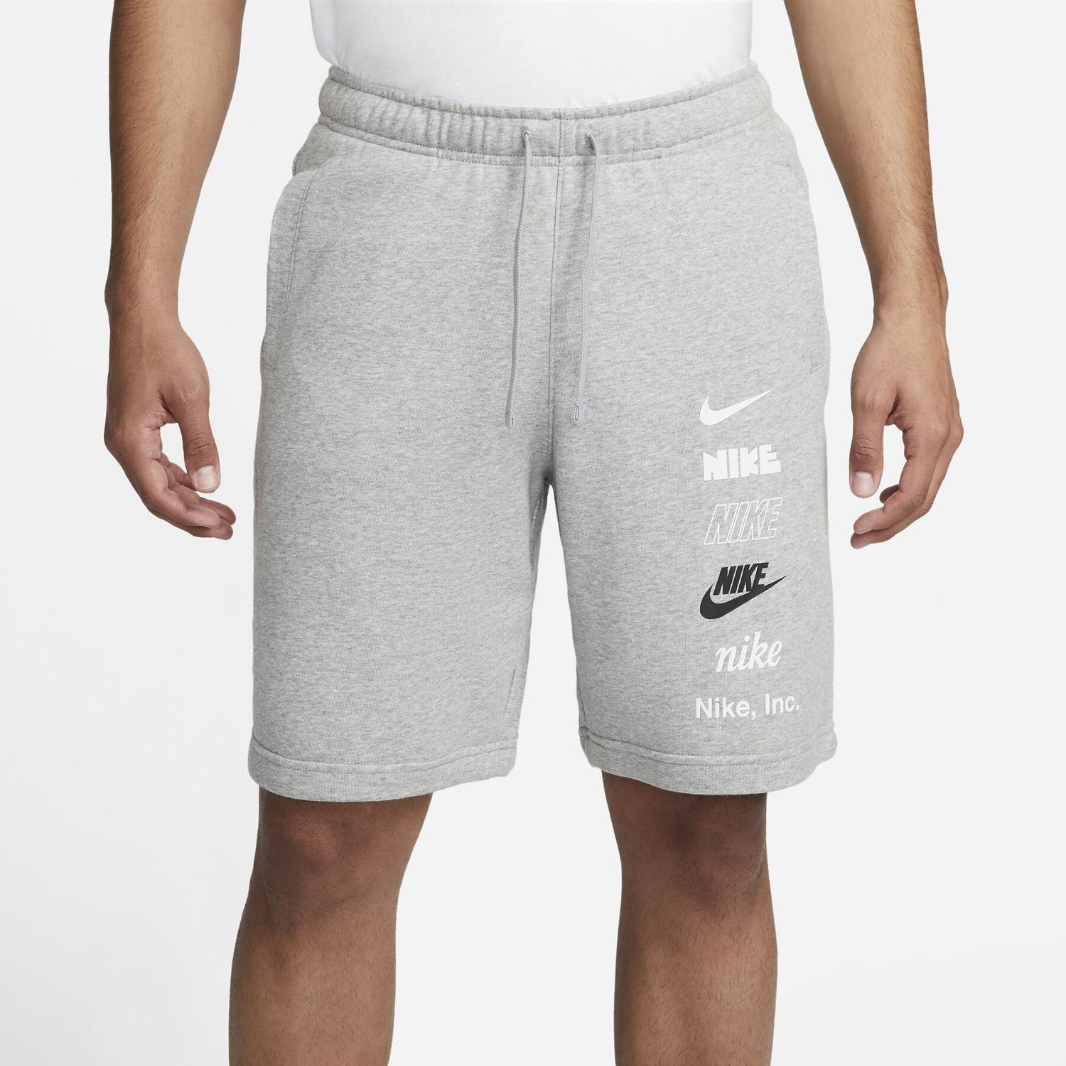 Къси панталони Nike French Terry Mlogo Shorts Сиво | FB8830-063, 0