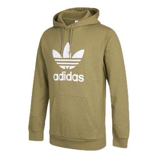 Суитчър adidas Originals Trefoil Hoody with Large Logo Зелено | HE4952