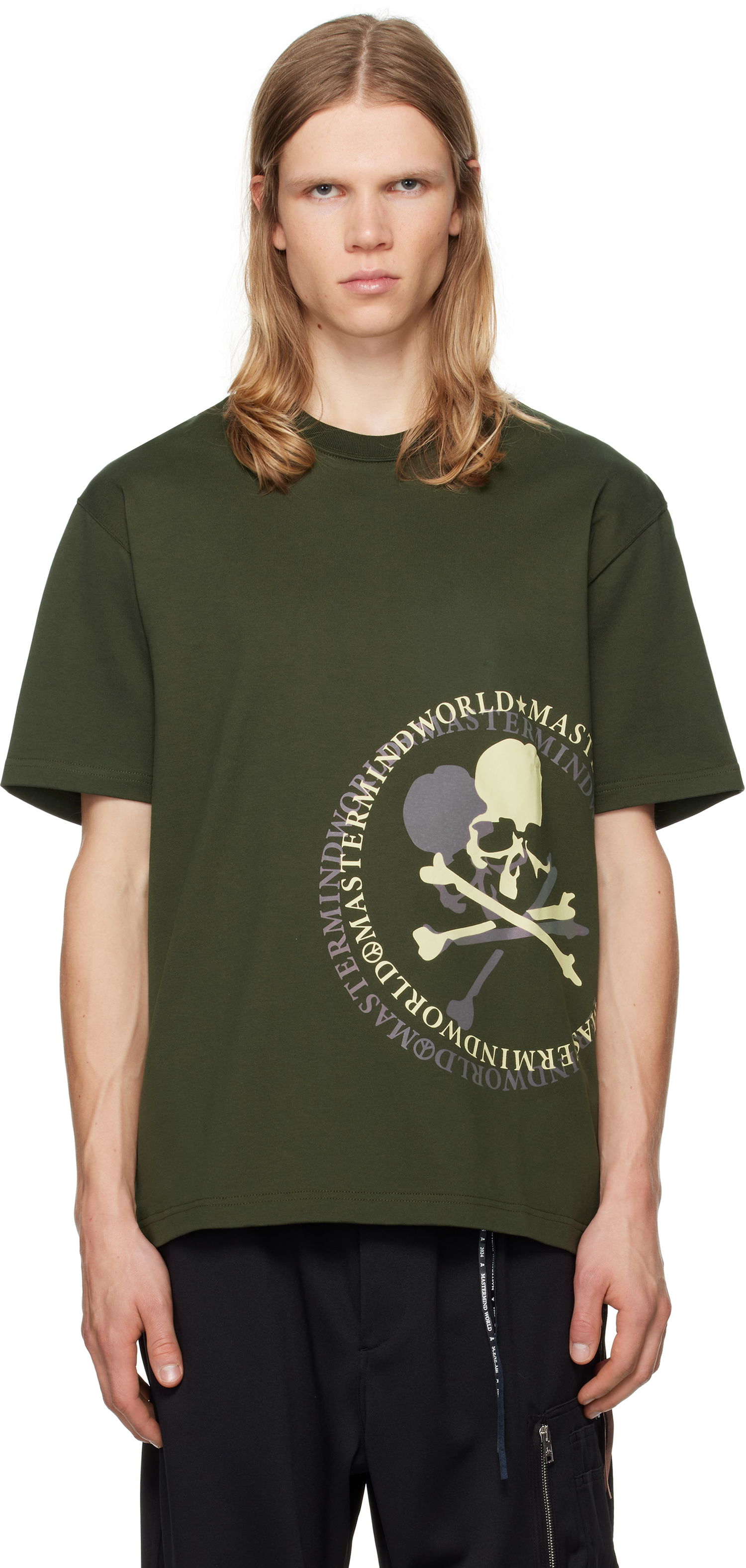 Тениска Mastermind WORLD Aurola Graphic T-Shirt Зелено | MW24S13-TS053-010, 0