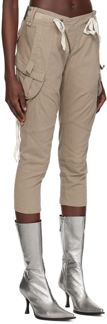 Карго панталони Ottolinger Ottolinger Cropped Cargo Pants Бежово | 0903801, 1