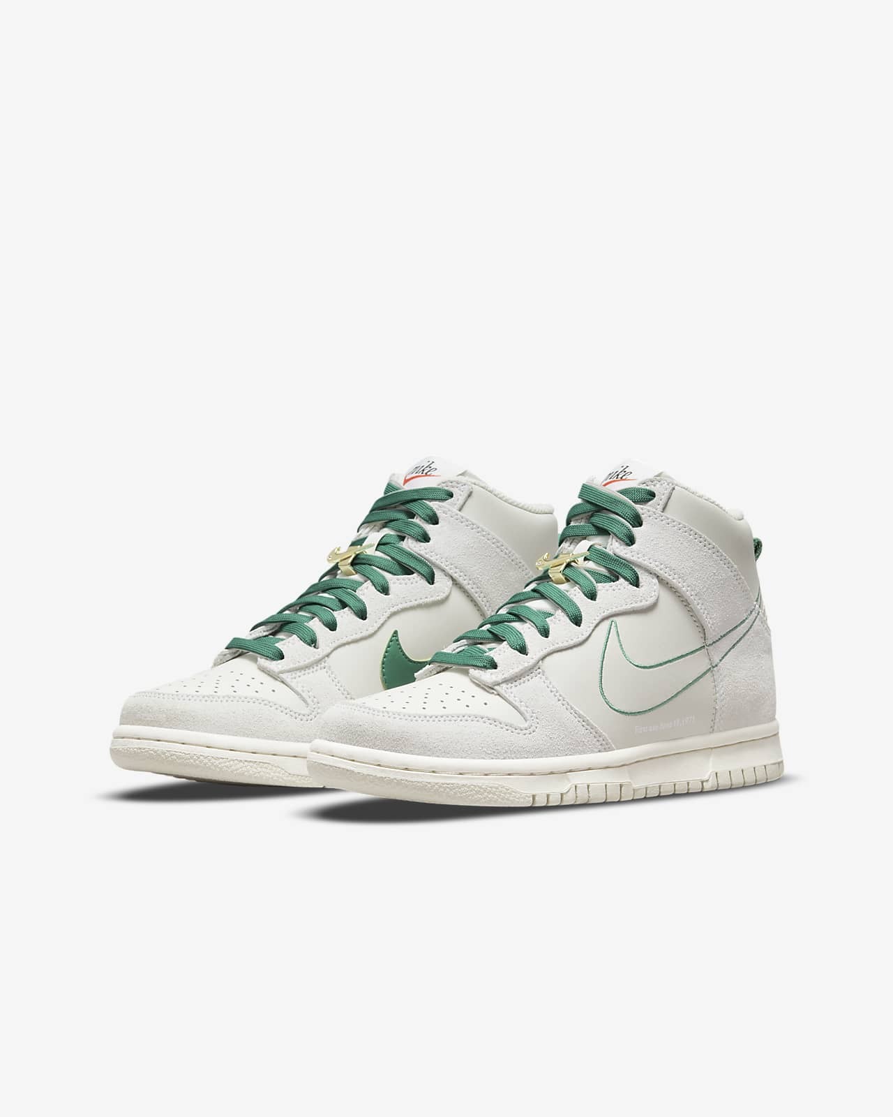 Кецове и обувки Nike Dunk High SE "First Use Pack - Green Noise" GS Сиво | DD0733-001, 1