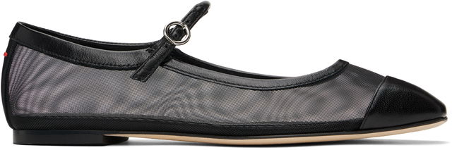 Aeyde Uma Mesh Toe-Cap Ballerina Flats