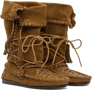 Кецове и обувки ISABEL MARANT Isabel Marant Winki Suede Boots Кафяво | BO0210FA-C2A05S, 3