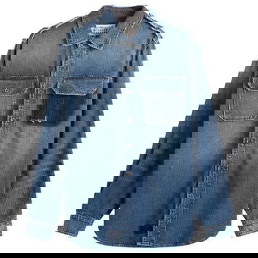 Яке Maison Margiela Maison Margiela Distressed Patchwork Denim Shirt Jacket Синьо | S50DT0064-M30034-961, 0