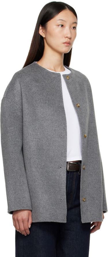 Палта Loulou de Saison Loulou de Saison Dunne Wool Short Coat Сиво | DUNNE, 1