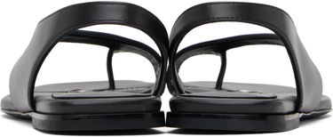 Кецове и обувки TOTEME TOTEME Leather Thong Sandals Черно | 252-WAS0202-LE0131, 1