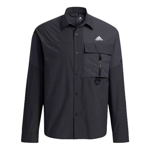 Риза adidas Originals Long Sleeve Breathable Casual Shirt Черно | H13776