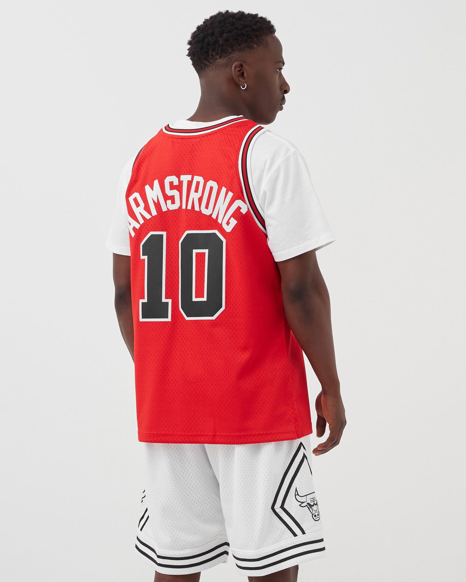 Фланелка Mitchell & Ness Swingman Jersey Chicago Bulls 1990-91 BJ Armstrong #10 Червено | SMJYSB19121-CBUSCAR90BAR, 1