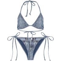Бански Acne Studios Denim Print Bikini Синьо | AJ0013-822, 1