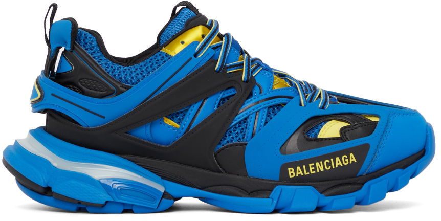 Кецове и обувки Balenciaga Track Sneakers "Blue & Yellow" Синьо | 555036-W3AD3-4072, 0